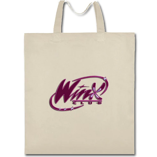 Eco bag with print Winx Club Logo - beige