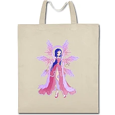 Eco bag with print Winx Club Queen - beige