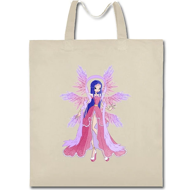 Eco bag with print Winx Club Queen - beige