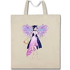 Eco bag with print Winx Club Musa Girl - beige
