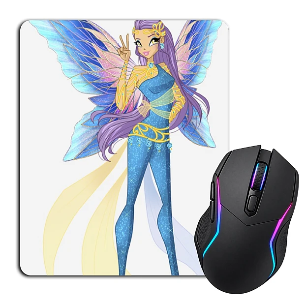 Mouse pad with print Winx Club Princess In Blue
