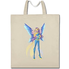 Eco bag with print Winx Club Princess In Blue - beige