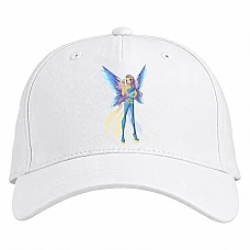 Baseball cap with Print Winx Club Princess In Blue - white