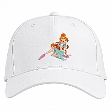 Baseball cap with Print Winx Club Bloom - white