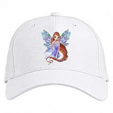 Baseball cap with Print Winx Club Princess With Wings - white
