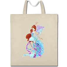 Eco bag with print Winx Club Bloom In Blue - beige
