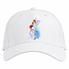 Baseball cap with Print Winx Club Bloom In Blue - white