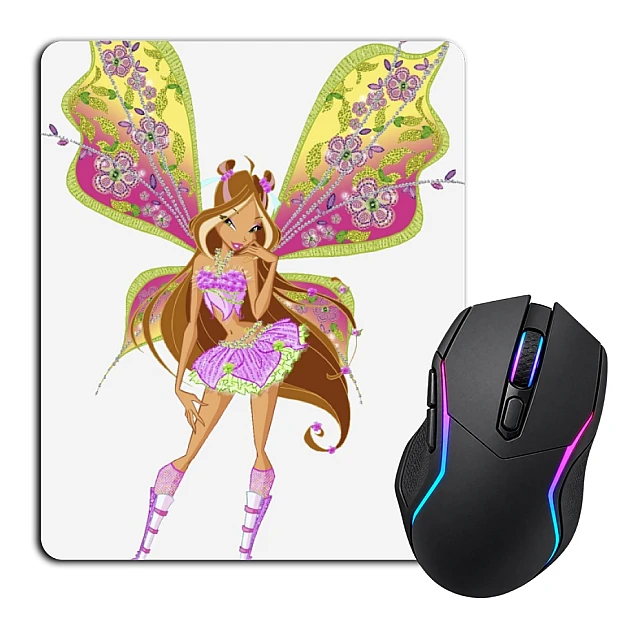 Mouse pad with print Winx Club Flora With Wings