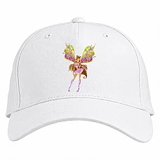 Baseball cap with Print Winx Club Flora With Wings - white