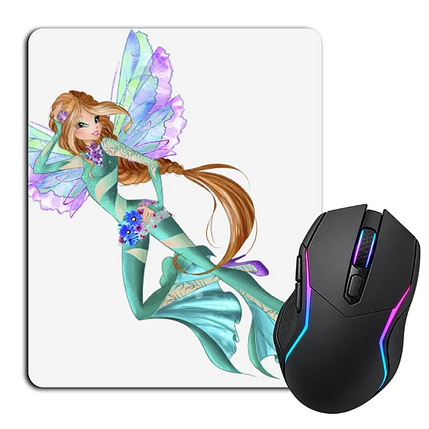 Mouse pad with print Winx Club Flying Princess