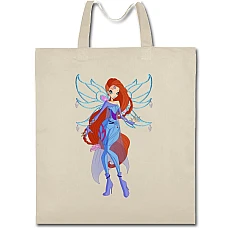 Eco bag with print Winx Club Beautyful Bloom - beige