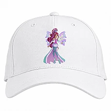 Baseball cap with Print Winx Club Little Princess - white