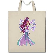 Eco bag with print Winx Club Little Princess - beige