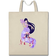 Eco bag with print Winx Club Violet Princess - beige