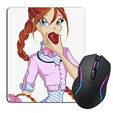 Mouse pad with print Winx Club With Apple