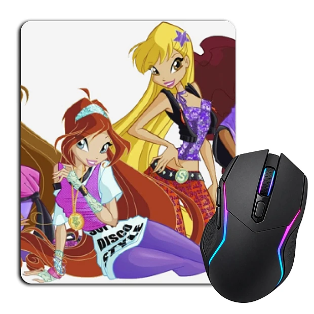 Mouse pad with print Winx Club Main Heroes