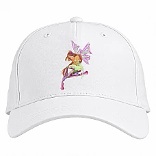 Baseball cap with Print Winx Club Beautyful Flora - white
