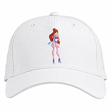Baseball cap with Print Winx Club Bloom Girl - white