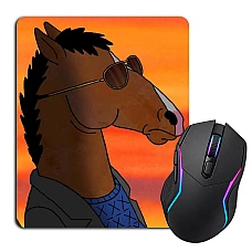 Mouse pad with print Bojack Horseman Sunset