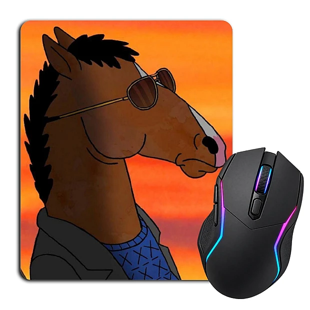 Mouse pad with print Bojack Horseman Sunset
