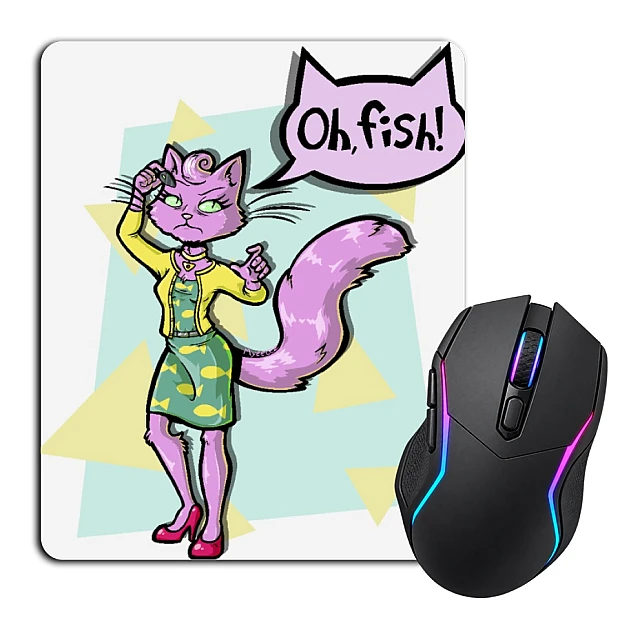 Mouse pad with print Bojack Horseman Princess Carolyn Oh Fish
