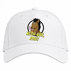 Baseball cap with Print Bojack Horseman Neigh Way - white