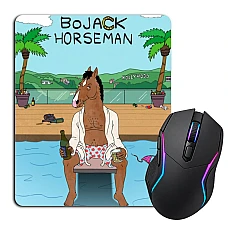 Mouse pad with print Bojack Horseman Swimming Pool