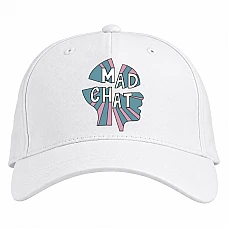 Baseball cap with Print Bojack Horseman Mad Chat - white