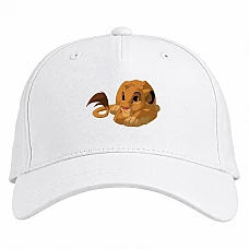 Baseball cap with Print The Lion King Simba - white