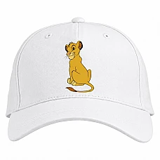Baseball cap with Print The Lion King Little Lion - white
