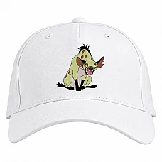 Baseball cap with Print The Lion King Hyena - white
