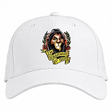 Baseball cap with Print The Lion King I Am Surrounded By Idiots - white