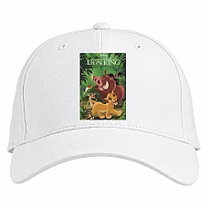 Baseball cap with Print The Lion King With Pumba And Timon - white