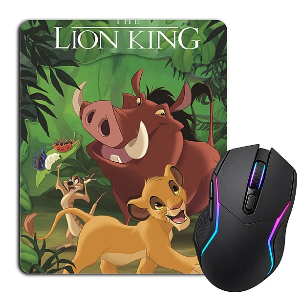 Mouse pad with print The Lion King With Pumba And Timon
