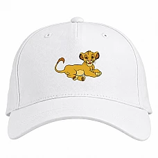Baseball cap with Print The Lion King Little Simba - white