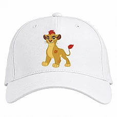 Baseball cap with Print The Lion King Cute Little Lion - white