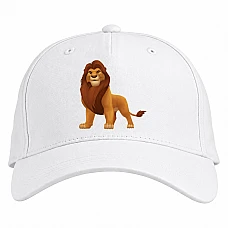 Baseball cap with Print The Lion King Gorgeous Lion - white
