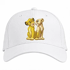 Baseball cap with Print The Lion King Little Love - white