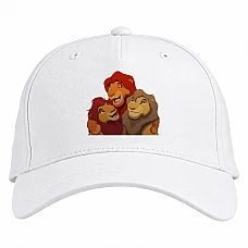 Baseball cap with Print The Lion King Friends - white
