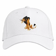 Baseball cap with Print The Lion King Shram - white
