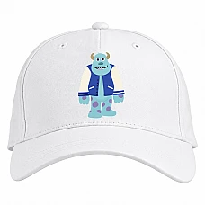 Baseball cap with Print Monsters Inc James P Sullivan Art - white