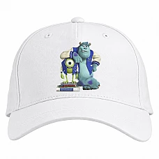 Baseball cap with Print Monsters Inc Friends - white