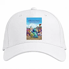 Baseball cap with Print Monsters Inc All Heroes - white