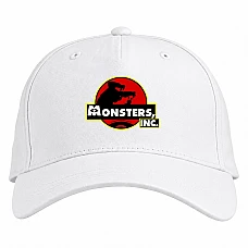 Baseball cap with Print Monsters Inc Logo - white