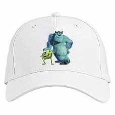 Baseball cap with Print Monsters Inc Friendly Heroes - white
