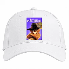 Baseball cap with Print Puss In Boots Main - white