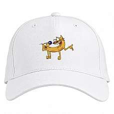Baseball cap with Print Catdog Friends - white