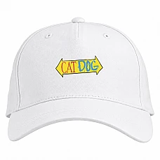 Baseball cap with Print Catdog Logo - white