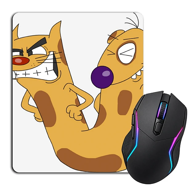Mouse pad with print Catdog Angry