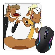 Mouse pad with print Catdog Cute